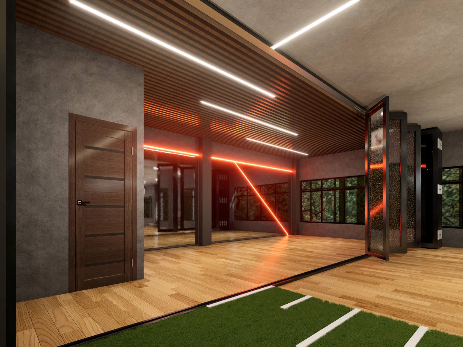 Functional turf zone